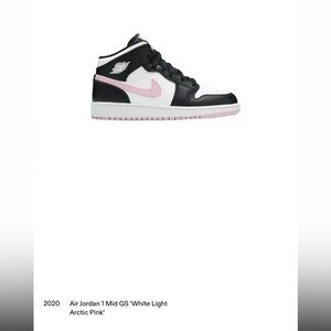 black white and pink Jordan 1's. barely worn